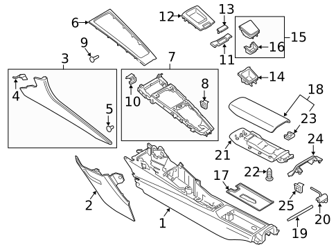 Console for 2016 Porsche Cayman #0
