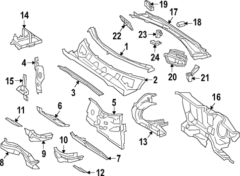 Cowl for 2022 Mercedes-Benz GLB 35 AMG&reg; #0