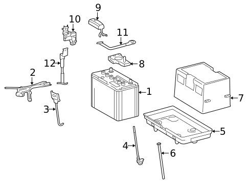 Battery for 2017 Lexus LS460 #0