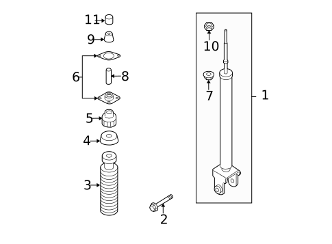 Shocks & Components for 2010 Nissan Altima #0