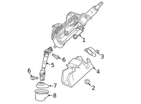 Steering Column Assembly for 2016 Buick LaCrosse #0