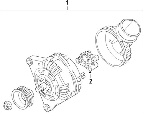 Alternator for 2001 Audi Allroad Quattro #1