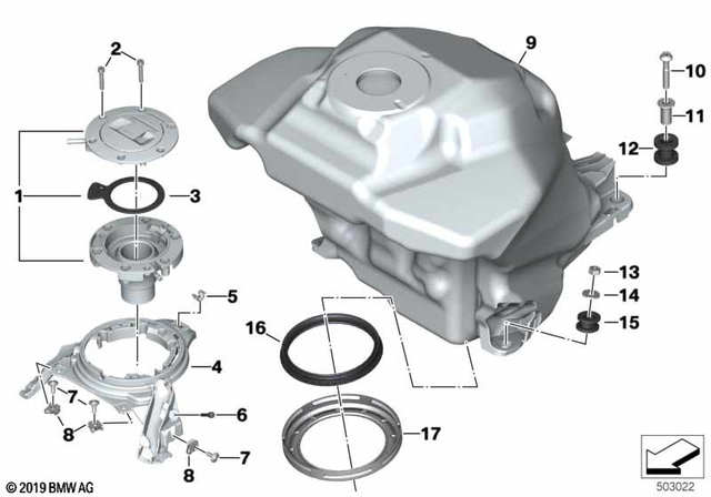 16118392355 - : Fuel Tank for BMW-Motorrad Image