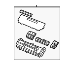 79600SHJA42 - Body: Temp Control for Honda: Odyssey Image