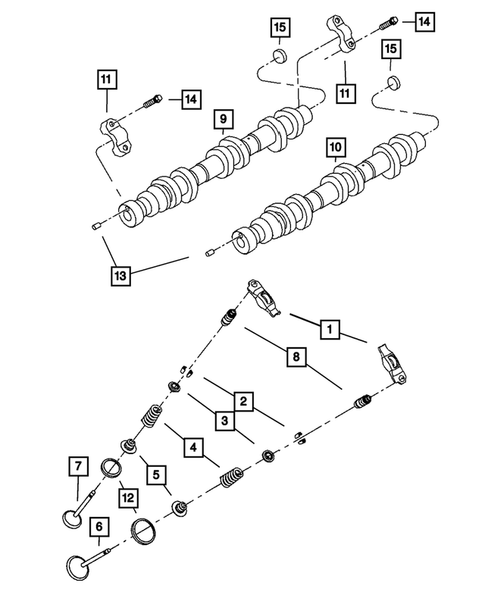 Camshaft and Valve for 2011 Dodge Journey #0