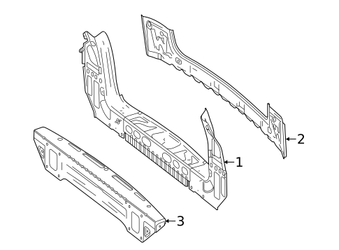 Rear Body for 2016 Mercedes-Benz GL63 AMG #0