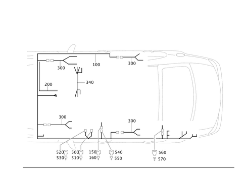 Cable Harness for Radio, Loudspeaker and CD-Player for 2007 Mercedes-Benz CLS550 #0