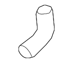 16117176673 - Fuel System: Filler Hose for BMW: 1 Series M, 128i, 135i, 135is, 325i, 325xi, 328i, 328i xDrive, 328xi, 330i, 330xi, 335d, 335i, 335i xDrive, 335is, 335xi, M3, X1 Image