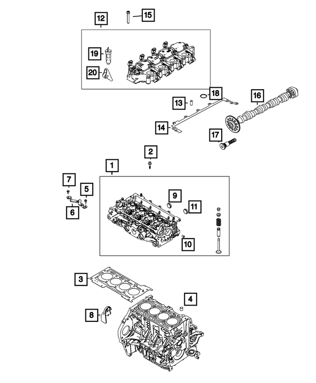 68610818AA - Engine: Cylinder Head Bolt for Mopar Image