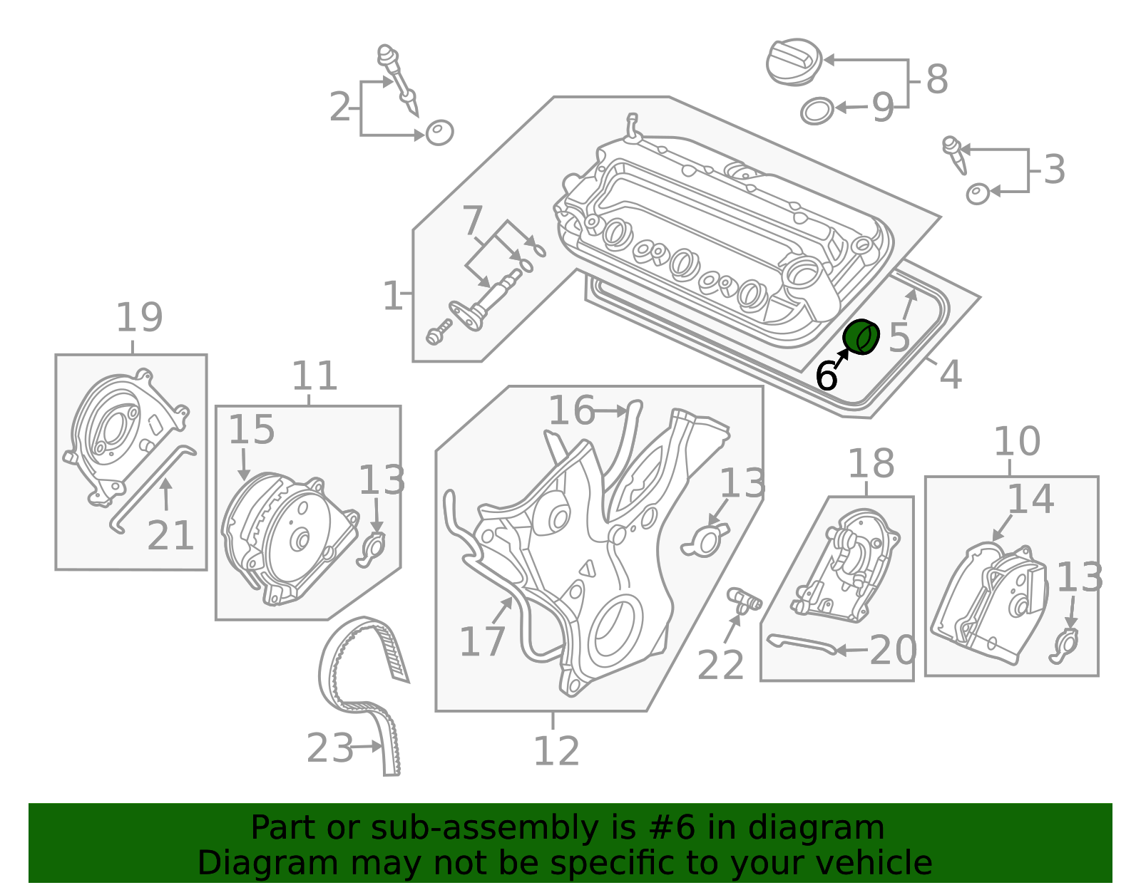 ECCPP Valve Cover Gasket Set For 2016-2020 Honda CR-V & Acura ILX 2.4L DOHC – VS50887, 1-Year Warranty