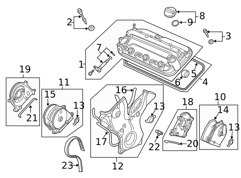 Valve & Timing Covers for 2004 Acura TL #0