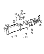 68502918AA - : Radio Bracket for Mopar Image