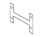 31391625 - Body: License Bracket for Volvo Image