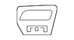 31383234 - Body: Lmp Washer Cover Bracket for Volvo Image