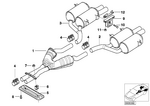 18101406814 - Exhaust System: Center Muffler for BMW Image