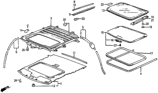 Sunroof for 1984 Honda Prelude #0