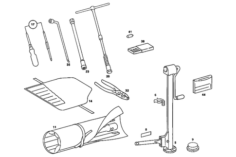 Tools and Accessories for 1986 Mercedes-Benz 560SL #1