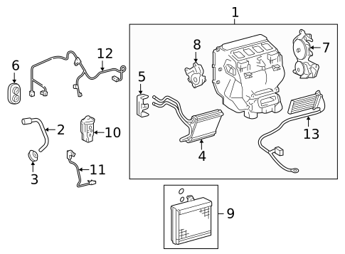Evaporator & Heater Components for 2016 Toyota Camry #2