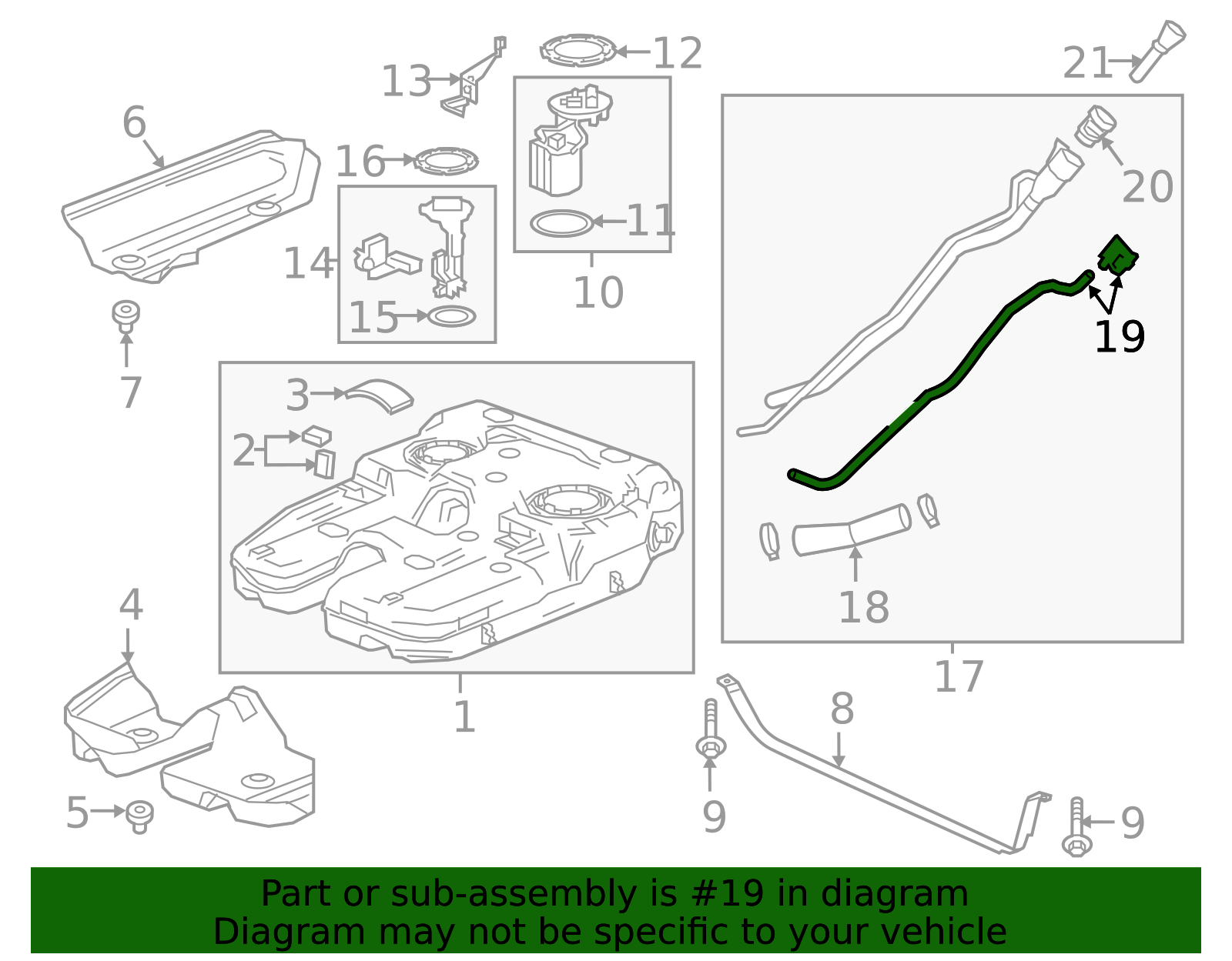 2019-2026 Chevrolet Blazer Vapor Canister Vent Hose 84737247 ...
