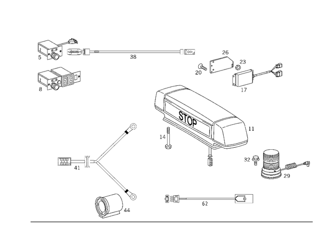 931008244 - Electrical System: Screw for Mercedes-Benz Image image