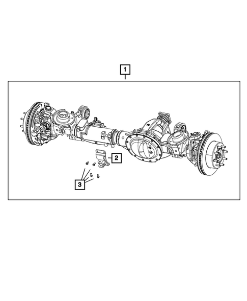 Front Axle Assembly for 2017 Ram 3500 #1