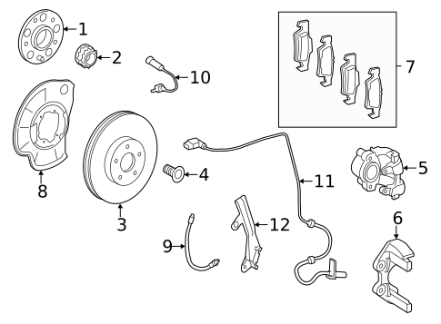 Anti-Lock Brakes for 2012 Mercedes-Benz CL600 #1