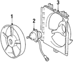 22098784 - Cooling System: Blade for Buick: Century, Skyhawk, Skylark, Somerset, Somerset Regal | Chevrolet: Beretta, Cavalier, Celebrity, Corsica, Nova, Spectrum | Oldsmobile: Calais, Cutlass Calais, Cutlass Ciera, Cutlass Cruiser, Firenza | Pontiac: 6000, Grand Am, J2000 Sunbird, Sunbird Image