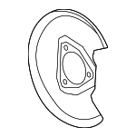 85712012 - Brakes: Brake Dust Shield for Honda Image