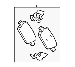 87862858 - Brakes: Rear Pads for Honda Image