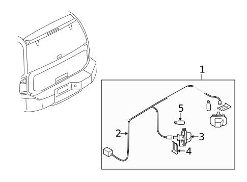 License Lamps for 2007 Nissan Armada #0