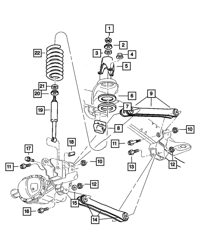 6503029 - Front Suspension &amp; Drive: Hex Nut, Upper for Mopar Image
