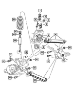6503029 - Front Suspension &amp; Drive: Hex Nut, Upper for Dodge: Ram 1500, Ram 2500, Ram 3500 | Ram: 1500, 1500 Classic, 2500, 3500 Image