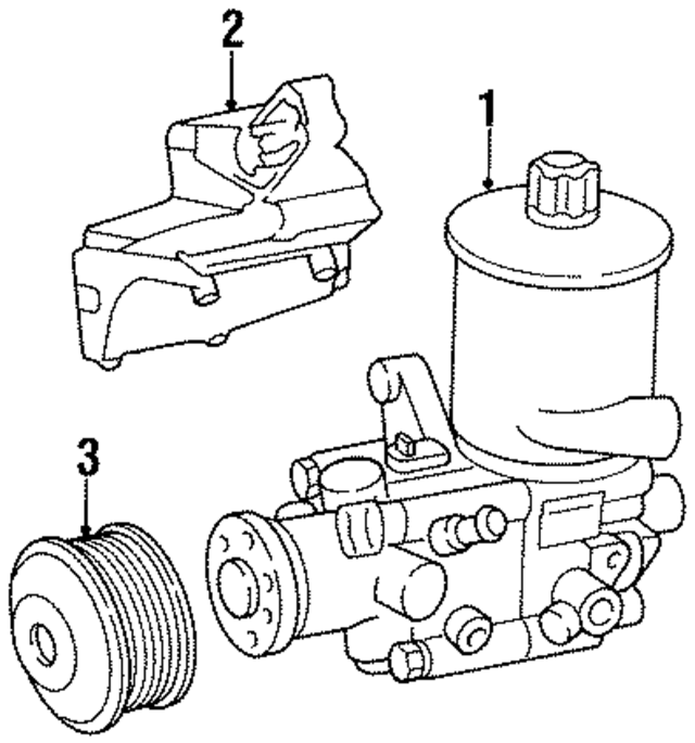 2014600479 - Steering: Power Steering Pump Pulley for Mercedes-Benz Image