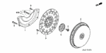 21350P2A020 - Engine: COVER, CLUTCH CASE for Honda Image