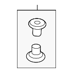 LR121348 - : Upper Bracket Insulator for Land Rover: Defender 110, Defender 130, Defender 90, Discovery, Range Rover, Range Rover Sport, Range Rover Velar Image