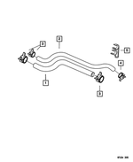 55036344 - Air Conditioning &amp; Heater: Heater Return Hose for Mopar Image