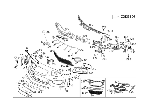 Front Bumper for 2016 Mercedes-Benz SL 400 #0