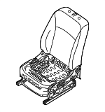 876514FU1A - Body: Seat Back Assembly for Nissan Image