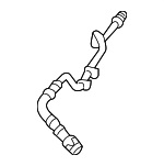 32416763571 - Steering: Power Steering Return Hose for BMW: 545i, 550i, 645Ci, 650i Image