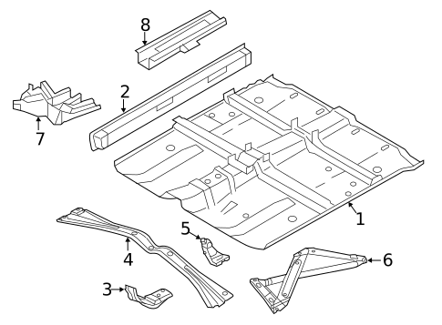 Floor & Rails for 2012 Nissan Murano #1