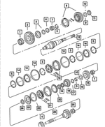 4798769 - Manual Transmission 5 Speed: First Gear Bearing for Mopar Image