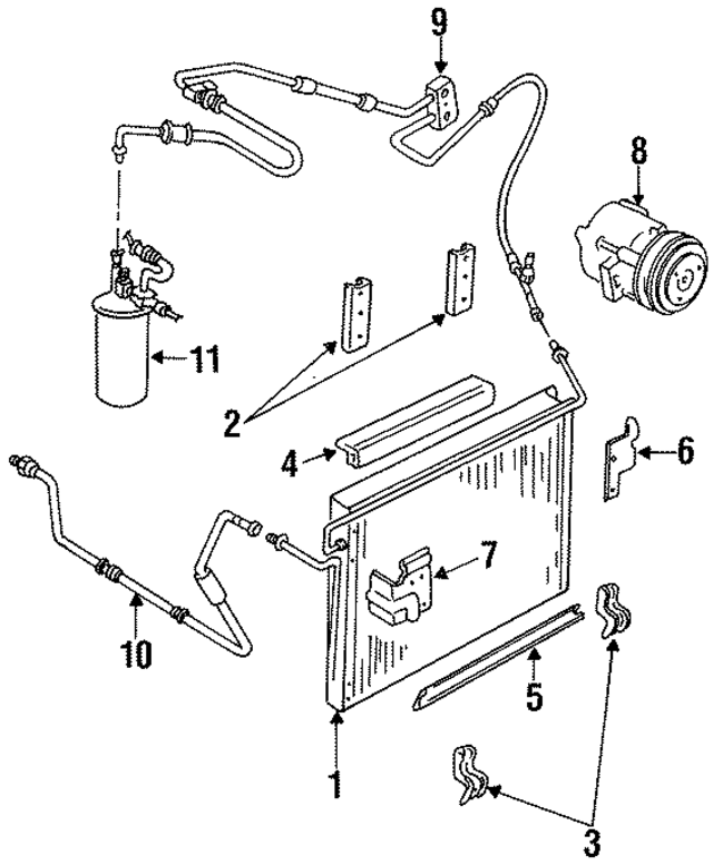 YF2157 - HVAC: AC Hose for Ford: Bronco II, Explorer, Ranger Image