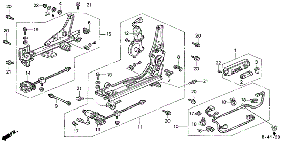 Front Seat Components (GS-Driver's Side) for 1993 Acura Vigor #0