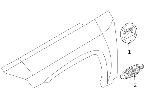 Exterior Trim - Fender for 2015 Jeep Compass #0