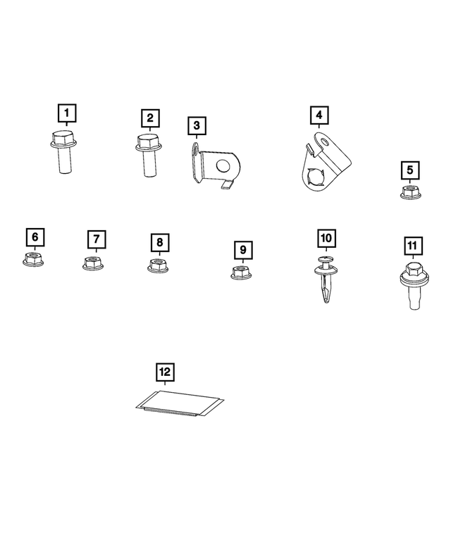 56019959AE - Electrical: Wiring Clip for Mopar Image