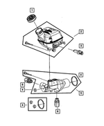 5142504AA - Service Brakes: Brake Master Cylinder Reservoir for Mopar Image