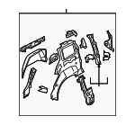 C2Y571100L - Body: Inner Panel Assembly for Mazda Image