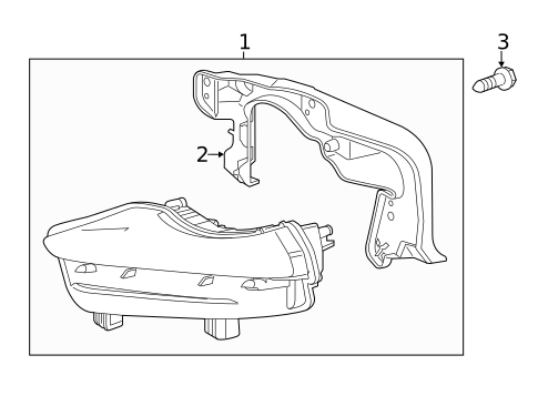 Daytime Running Lamp Components for 2015 Toyota Highlander #0