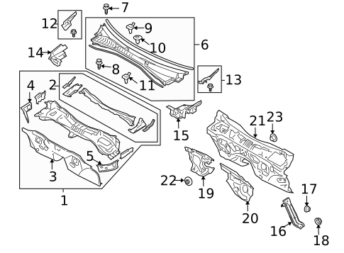 Cowl for 2006 Subaru Legacy #0