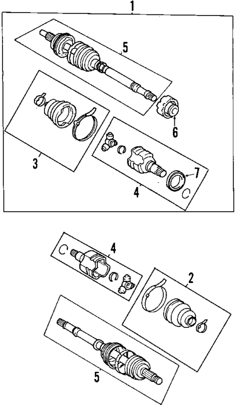 Axle Shafts & Joints for 2005 Toyota Prius #0
